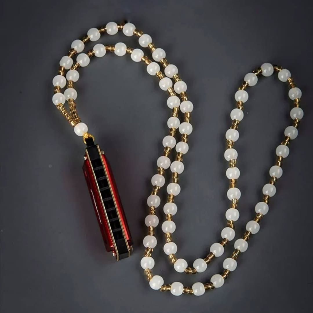 IMG_3982 سازدهنی گردنبندی ایستاپ مدل DF8 Necklace silver - تصویر 19