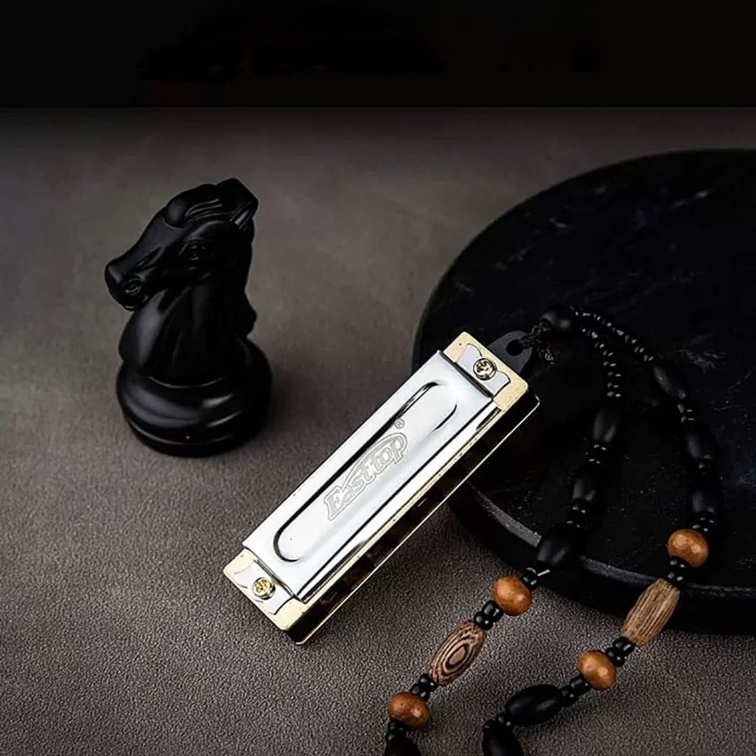 IMG_3985 سازدهنی گردنبندی ایستاپ مدل DF8 Necklace silver - تصویر 2